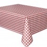 Red Gingham Plastic Tablecover