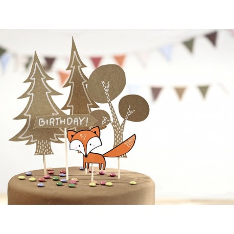 Woodland Cake Toppers Set
