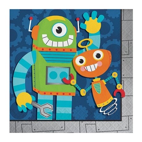 Robot Party Lunch Napkins