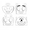 Robot Party Coloring Masks