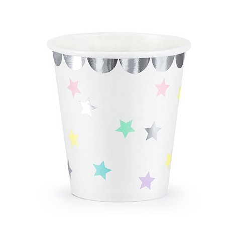 Silver Foil and Stars Dessert Cups