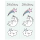 Borsine Party Unicorno Make a Wish con stickers
