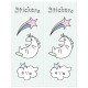 Borsine Party Unicorno Make a Wish con stickers