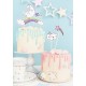 Unicorn Make a Wish Toppers Set 5 pieces