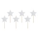 Set Topper Stelline Argento - 6 pezzi