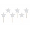 Set Topper Stelline Argento - 6 pezzi