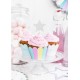 Set Topper Stelline Argento - festa Unicorno "Make a Wish"
