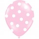 Palloncini rosa a pois bianco 5pz