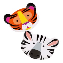 Zebra and Tiger face plates