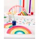 Rainbow Party Shaped Plates