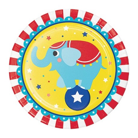 Circus Party Plates