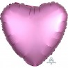 Pink Heart Satin Foil Balloon