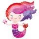 Palloncino Foil SuperShape Lovely Mermaid