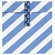 Blue Stripes Treat Bags with stickers