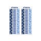 Bustine a righe Azzurro con stickers tema mare