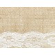 Burlap Table Runner with lace