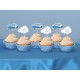 Stecchini decorati Aeroplani e Nuvole - Cupcake