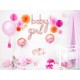 Pastel Pink Honeycomb Ball 30cm - Baby Shower deco idea