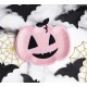 Pink Pumpkin Halloween Plates