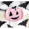 Pink Pumpkin Halloween Plates