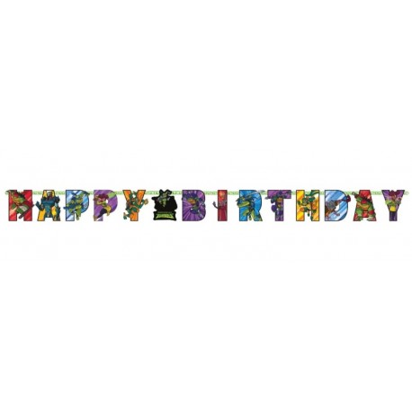 Ninja Turtles Happy Birthday Banner