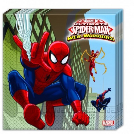 Spiderman Web Warriors Lunch Napkins