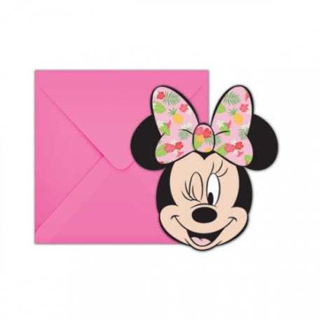 Minnie Tropical Party Invitations