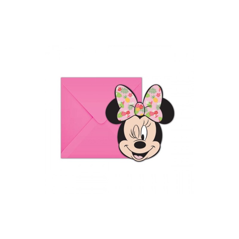 Prezer Minnie Mouse Tropical 6 biglietti dinvito 