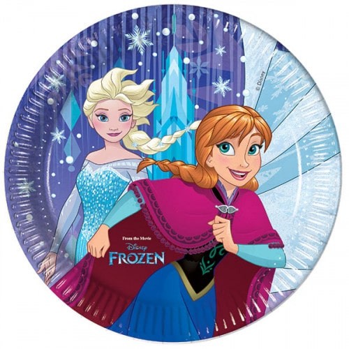 Piatti Frozen Snowflakes per Festa compleanno a tema Frozen