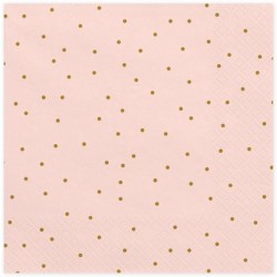 Light Pink with Golden Dots Napkins