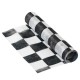 Chequered Black and White Table Runner