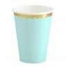 Mint and Gold Cups
