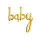 "Baby" gold foil Balloon for Baby Shower party