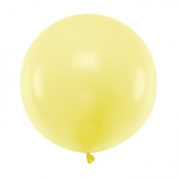 Pastel Light Yellow Big Balloon 60cm