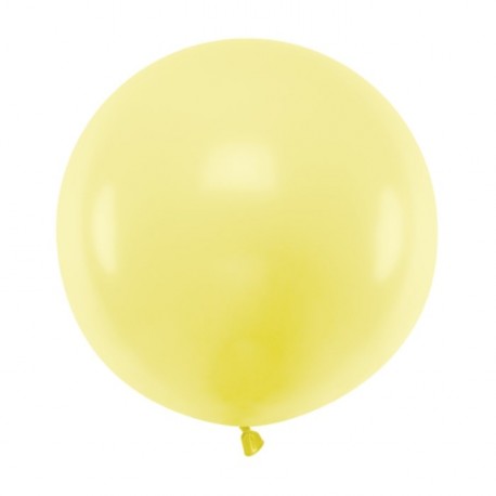 Pastel Light Yellow Big Balloon 60cm