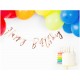 Rose Gold Foil Happy Birthday Banner - Rainbow party deco