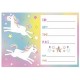 Inviti Festa Compleanno Unicorno - Unicorn Rainbow