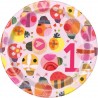 Ladybug 1st Birthday Dessert Plates