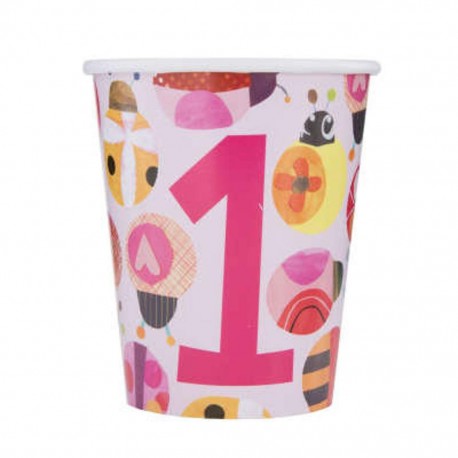 Ladybug 1st Birthday Party Cups