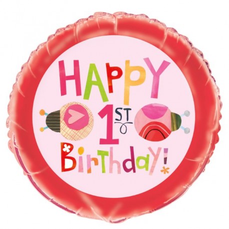 Ladybug 1st Birthday Party Foil Balloon