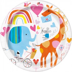 Baby Zoo Plates for 1st Birthday Parties and Baby Shower