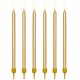 Gold candles 12 pc