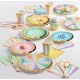 Pastel and Gold Foil Plates