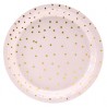 Light Pink and Golden Dots Plates