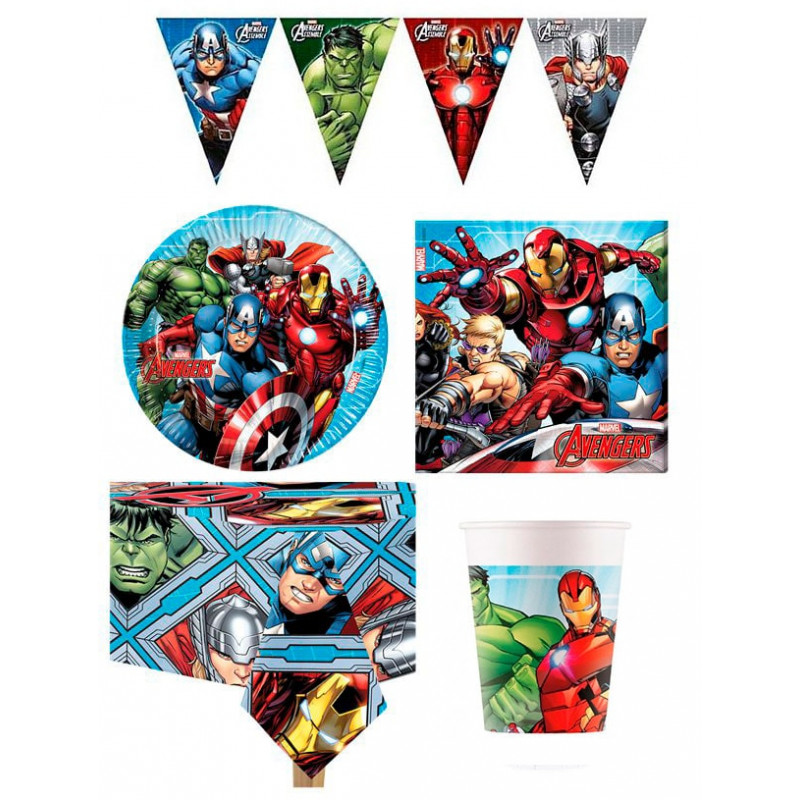 Inviti Compleanno Bambini Avengers Marvel 15 Pezzi Colori e Personaggi  Assortiti