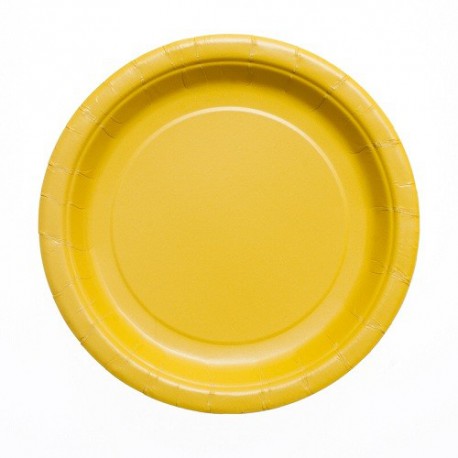 Yellow Paper Dinner Plates