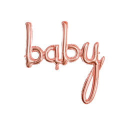 "Baby" rose gold foil Balloon