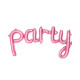 "Party" pink foil Balloon