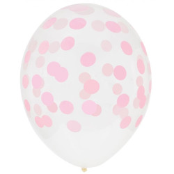 Printed Confetti Balloons Pink