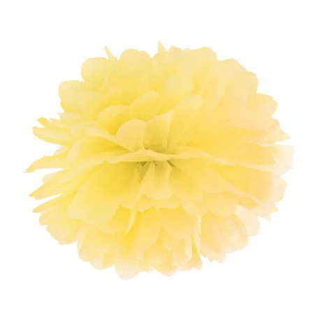 Yellow Tissue paper Pompom